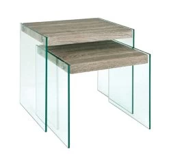 Table D'appoint Neiko 43x35cm - Décor Chêne Truffe -Magasin De Meubles 87794 87795 b2f9