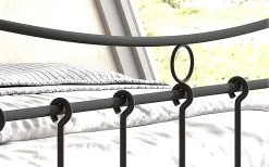 Lit Liza 140x200 Avec Sommier à Lattes - Noir -Magasin De Meubles 88214 2 d2 eb08