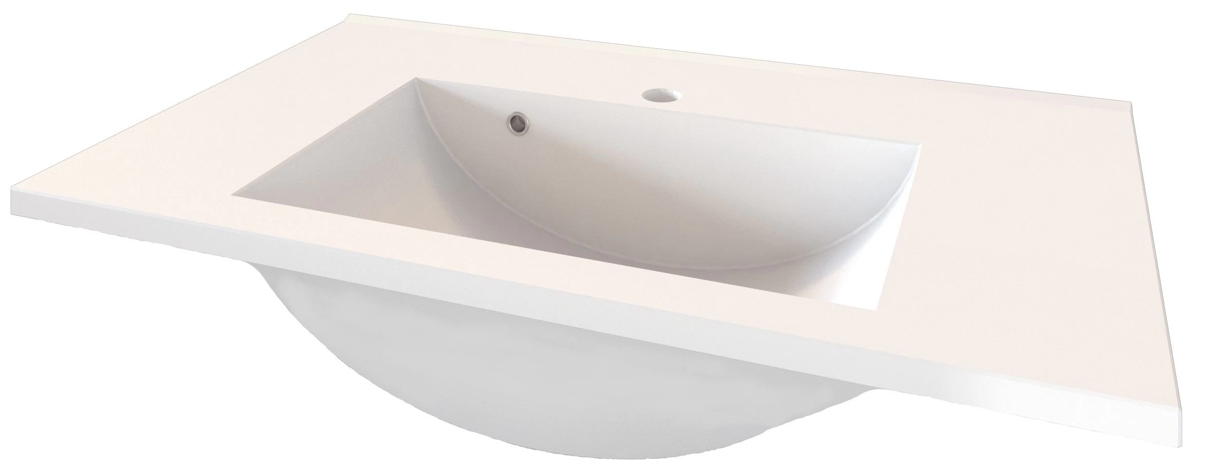 Meuble Vasque Pollet 60cm 2 Tiroirs - Blanc 7 Meuble Vasque Pollet 60cm 2 Tiroirs - Blanc – Image 7