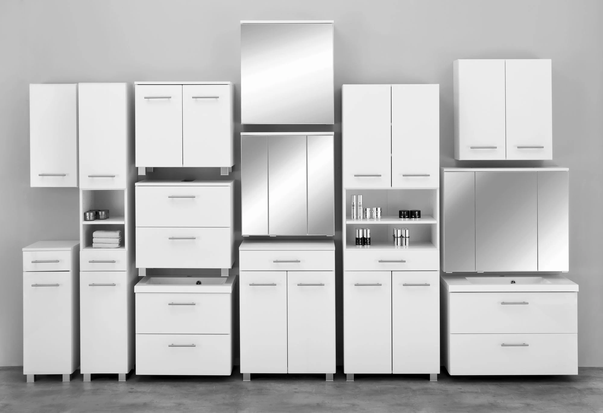 Meuble Vasque Pollet 60cm 2 Tiroirs - Blanc 2 Meuble Vasque Pollet 60cm 2 Tiroirs - Blanc – Image 2