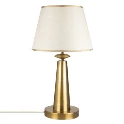 Opviq Lampe De Table En Métal | Capuchon En Tissu | 30cm Dia | 55cm H | IP20 | Antique -Magasin De Meubles 892OPV1101 20 202 2c46