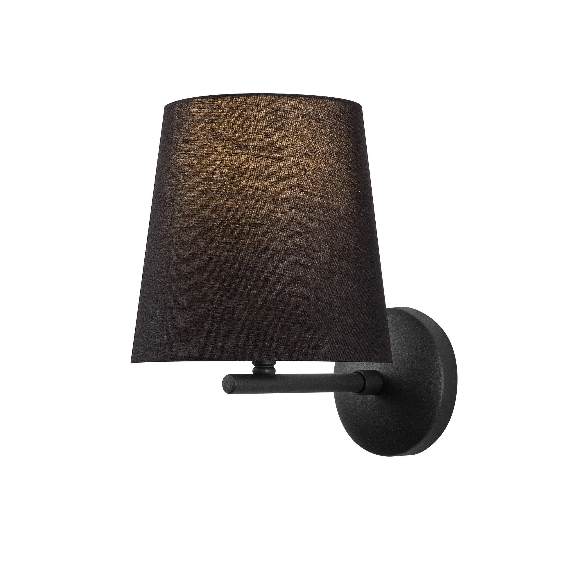 Opviq Lampe Murale | Corps En Métal | Capuchon En Tissu | 18x22cm | Noir 3 Opviq Lampe Murale | Corps En Métal | Capuchon En Tissu | 18x22cm | Noir – Image 3