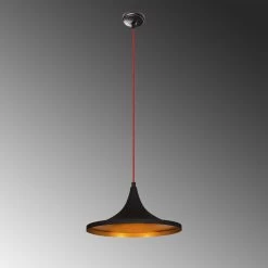 Opviq Lustre | Métal 35 Cm De Diamètre | Hauteur Réglable | Noir Rouge -Magasin De Meubles 892OPV1420 20 204 6681