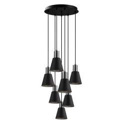 Opviq Chandelier | Corps En Métal | Dia. 43cm | Noir Nickel -Magasin De Meubles 892OPV1649 20 202 8ce7