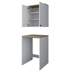 Locelso Armoire Pour Lave-linge | 100% Mélaminé | Noyer Blanc 65cm X 91cm 14 Locelso Armoire Pour Lave-linge | 100% Mélaminé | Noyer Blanc 65cm X 91cm -Magasin De Meubles 893RAN3302 20 206 1bb5