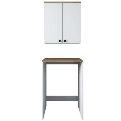 Locelso Armoire Pour Lave-linge | 100% Mélaminé | Noyer Blanc 65cm X 91cm 15 Locelso Armoire Pour Lave-linge | 100% Mélaminé | Noyer Blanc 65cm X 91cm -Magasin De Meubles 893RAN3302 20 207 4b33