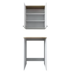 Locelso Armoire Pour Lave-linge | 100% Mélaminé | Noyer Blanc 65cm X 91cm 12 Locelso Armoire Pour Lave-linge | 100% Mélaminé | Noyer Blanc 65cm X 91cm -Magasin De Meubles 893RAN3302 20 208 9abd