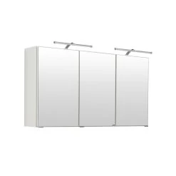 Armoire De Toilette Bobbi 120cm Modèle 2 3 Portes & Eclairage LED - Blanc -Magasin De Meubles 897.1.0001 3b01