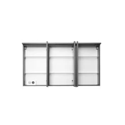 Armoire De Toilette Bobbi 120cm Modèle 1 3 Portes & Eclairage LED - Graphite -Magasin De Meubles 899.1.0042 2 c39e