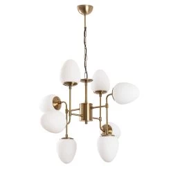 Fulgor Chandelier | Vintage Metal Body | Glass Cap 11 Fulgor Chandelier | Vintage Metal Body | Glass Cap -Magasin De Meubles 942FLG1138 20 204 8cd1