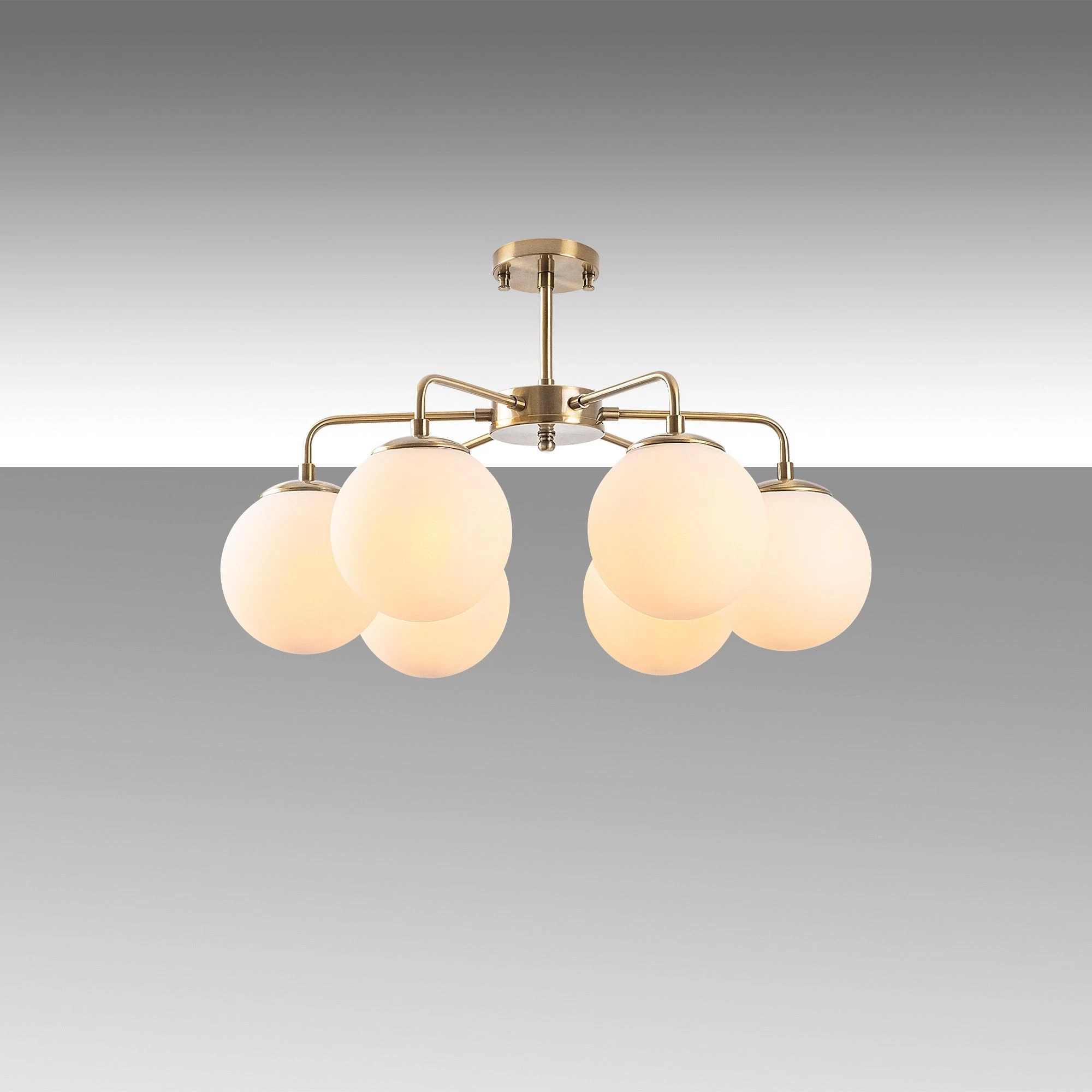 Fulgor Metal Chandelier" | Vintage 56 X 56 X 43 Cm | Hauteur Réglable 3 Fulgor Metal Chandelier" | Vintage 56 X 56 X 43 Cm | Hauteur Réglable – Image 3