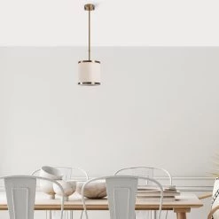 Lustre Fulgor | Finition Vintage | 20x20x35 Cm | Douille E27