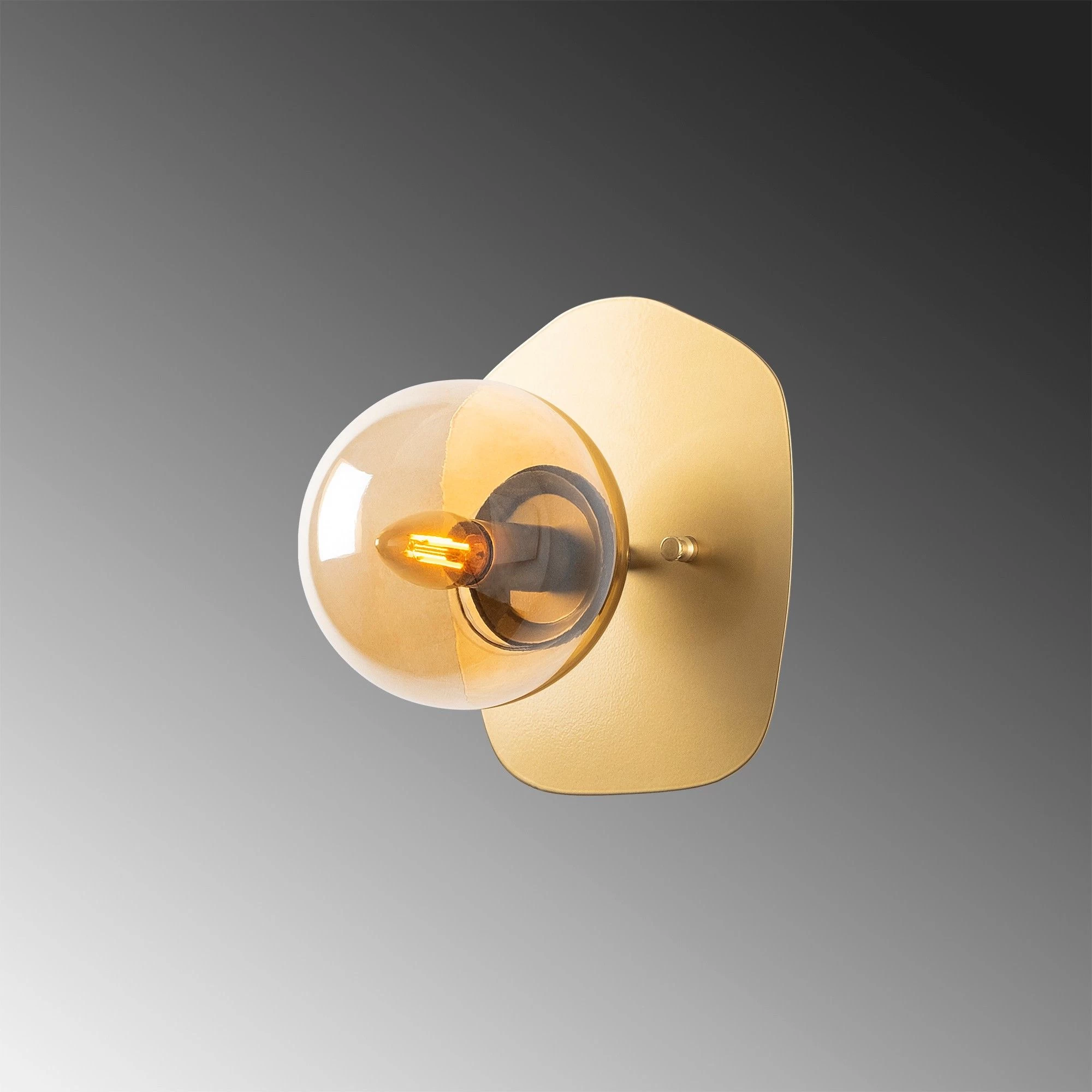 Fulgor Wall Lamp | Metal Body | Glass Cap | Gold 5 Fulgor Wall Lamp | Metal Body | Glass Cap | Gold – Image 5