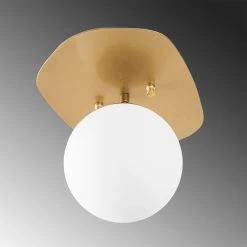 Lustre Fulgor" | Métal Et Verre | Or | 20x25cm -Magasin De Meubles 942FLG1376 20 203 8470