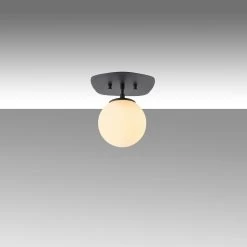 Lustre Fulgor" - Corps En Métal Et Capuchon En Verre - 20x25x25cm -Magasin De Meubles 942FLG1380 20 204 8f22