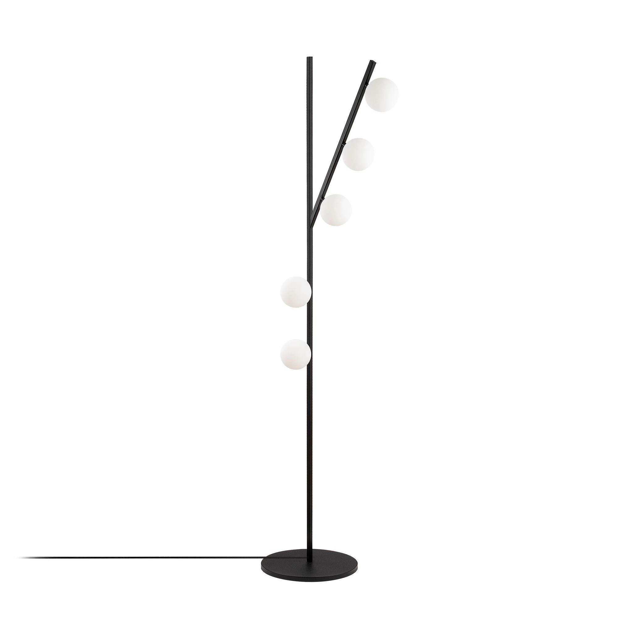 Fulgor Lampadaire | Corps En Métal | Bouchon En Verre | Noir Crème 4 Fulgor Lampadaire | Corps En Métal | Bouchon En Verre | Noir Crème – Image 4