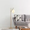 Fulgor Floor Lamp" | Corps En Métal | Bouchon En Verre | 31x45x152 Cm | Or