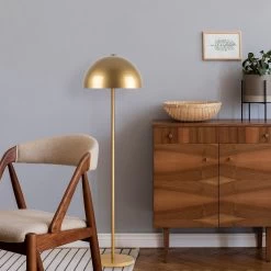 Fulgor Metal Floor Lamp" | Gold | 40x40x154cm | E27 Max 40W