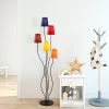 Fulgor Lampadaire | Corps En Métal | Capuchon En Tissu | Multicolore