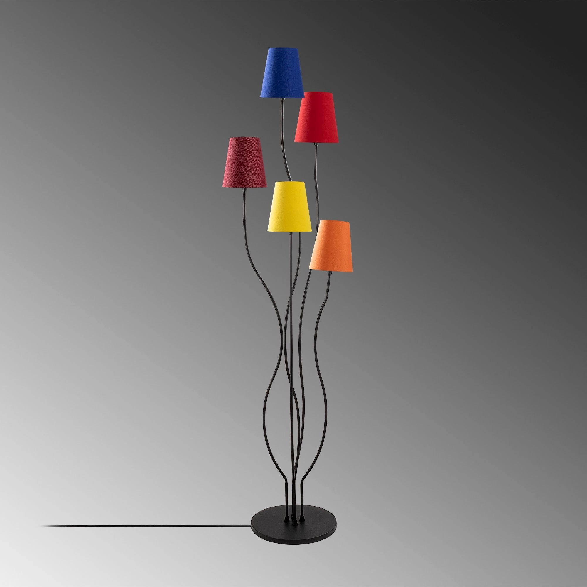 Fulgor Lampadaire | Corps En Métal | Capuchon En Tissu | Multicolore 5 Fulgor Lampadaire | Corps En Métal | Capuchon En Tissu | Multicolore – Image 5