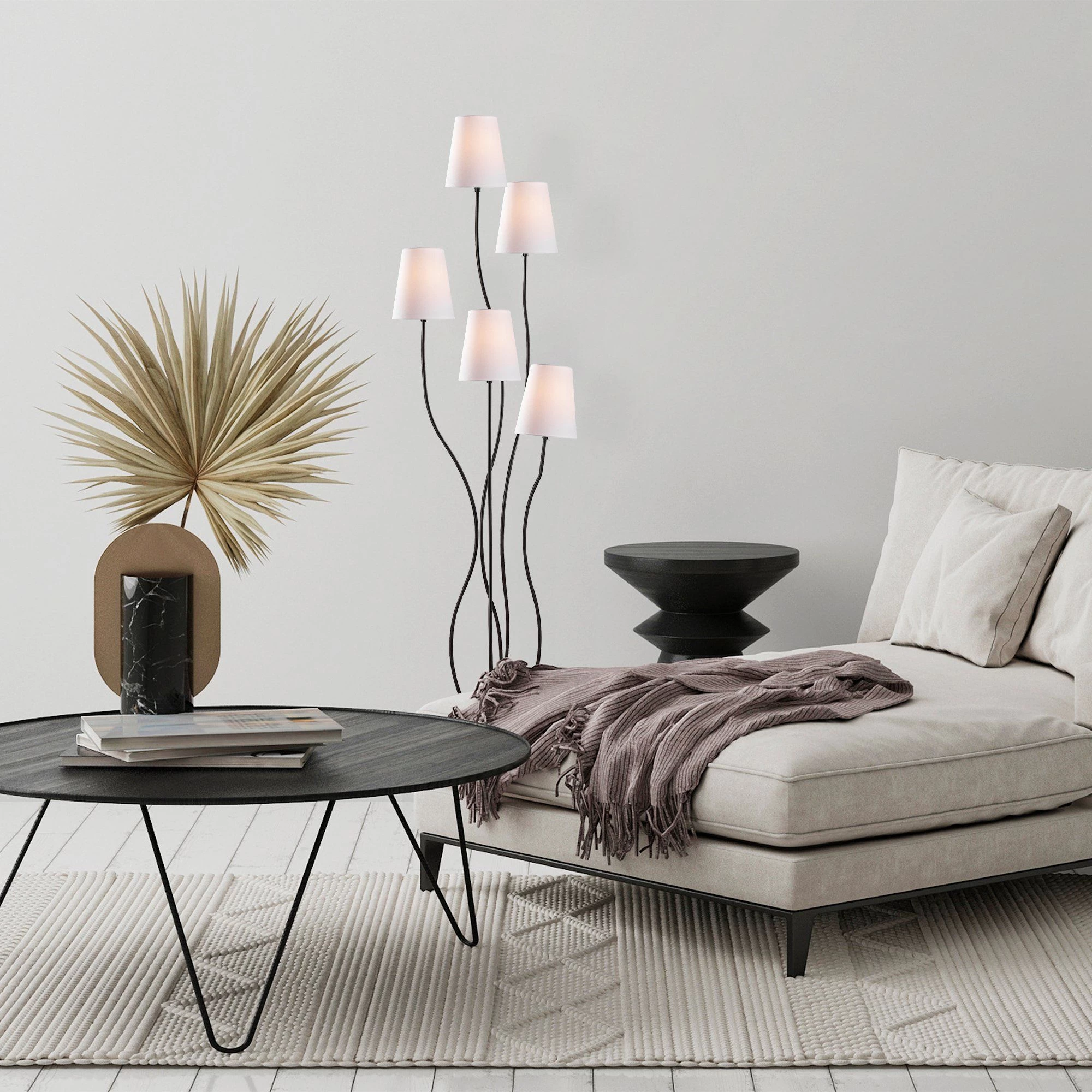 Fulgor Lampadaire | Corps En Métal, Capuchon En Tissu | 44x44x160 Cm 7 Fulgor Lampadaire | Corps En Métal, Capuchon En Tissu | 44x44x160 Cm – Image 7