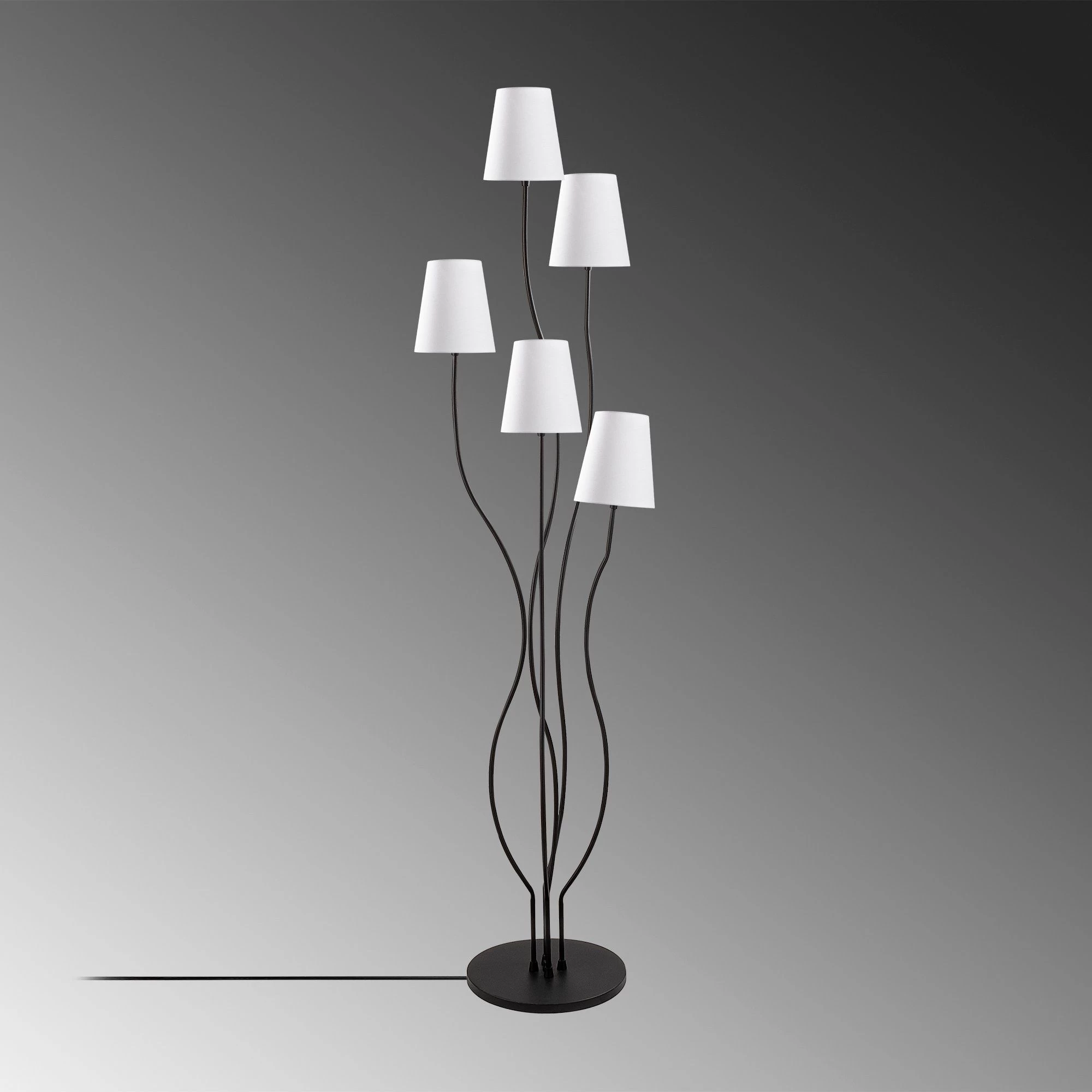 Fulgor Lampadaire | Corps En Métal, Capuchon En Tissu | 44x44x160 Cm 5 Fulgor Lampadaire | Corps En Métal, Capuchon En Tissu | 44x44x160 Cm – Image 5