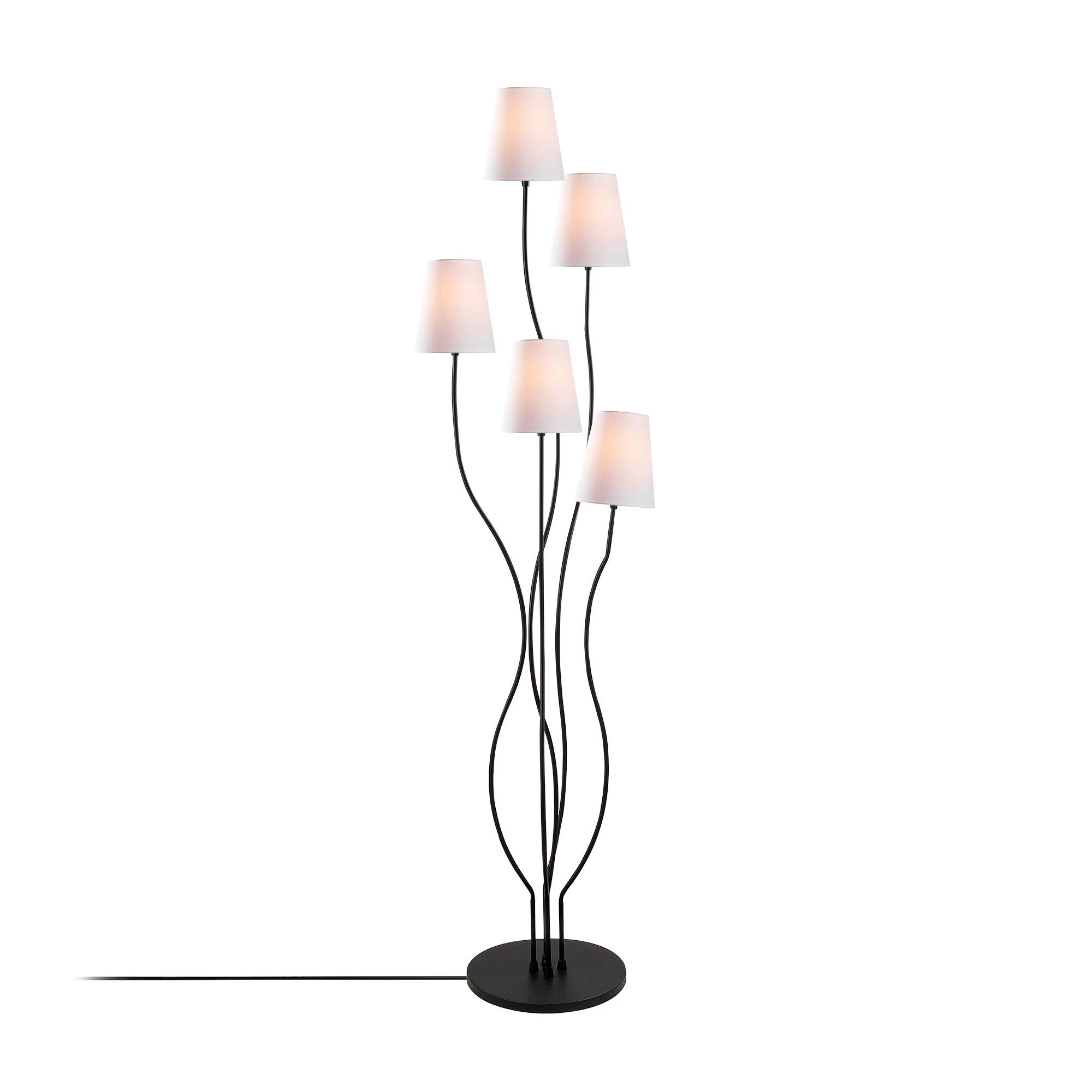 Fulgor Lampadaire | Corps En Métal, Capuchon En Tissu | 44x44x160 Cm 2 Fulgor Lampadaire | Corps En Métal, Capuchon En Tissu | 44x44x160 Cm – Image 2