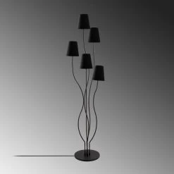 Fulgor Lampadaire | Corps En Métal | Capuchon En Tissu Noir -Magasin De Meubles 942FLG1538 20 204 afab