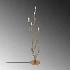 Fulgor Metal Body Floor Lamp - Gold, 35x35x155 Cm 11 Fulgor Metal Body Floor Lamp - Gold, 35x35x155 Cm -Magasin De Meubles 942FLG1540 20 204 9d2e