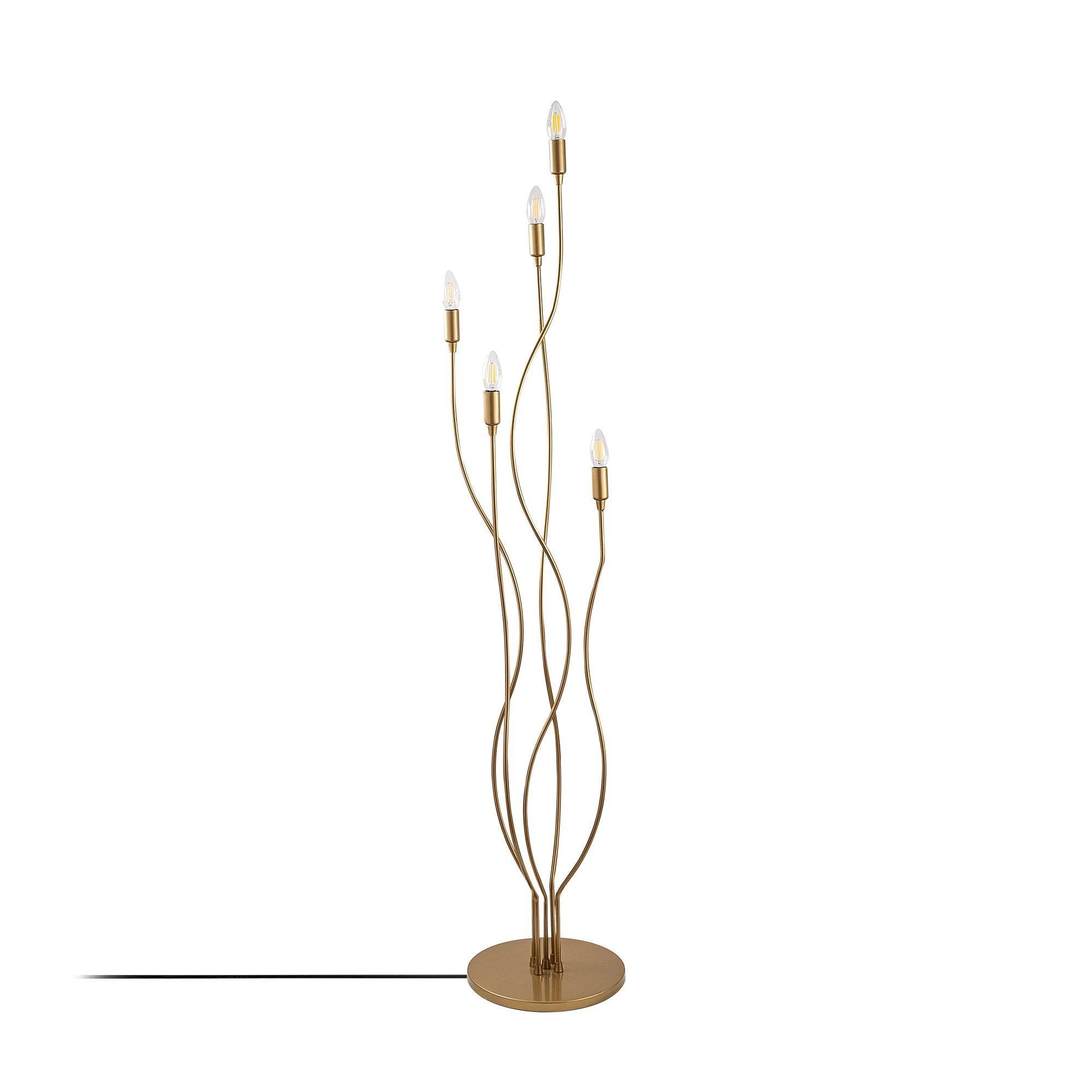 Fulgor Metal Body Floor Lamp - Gold, 35x35x155 Cm 4 Fulgor Metal Body Floor Lamp - Gold, 35x35x155 Cm – Image 4