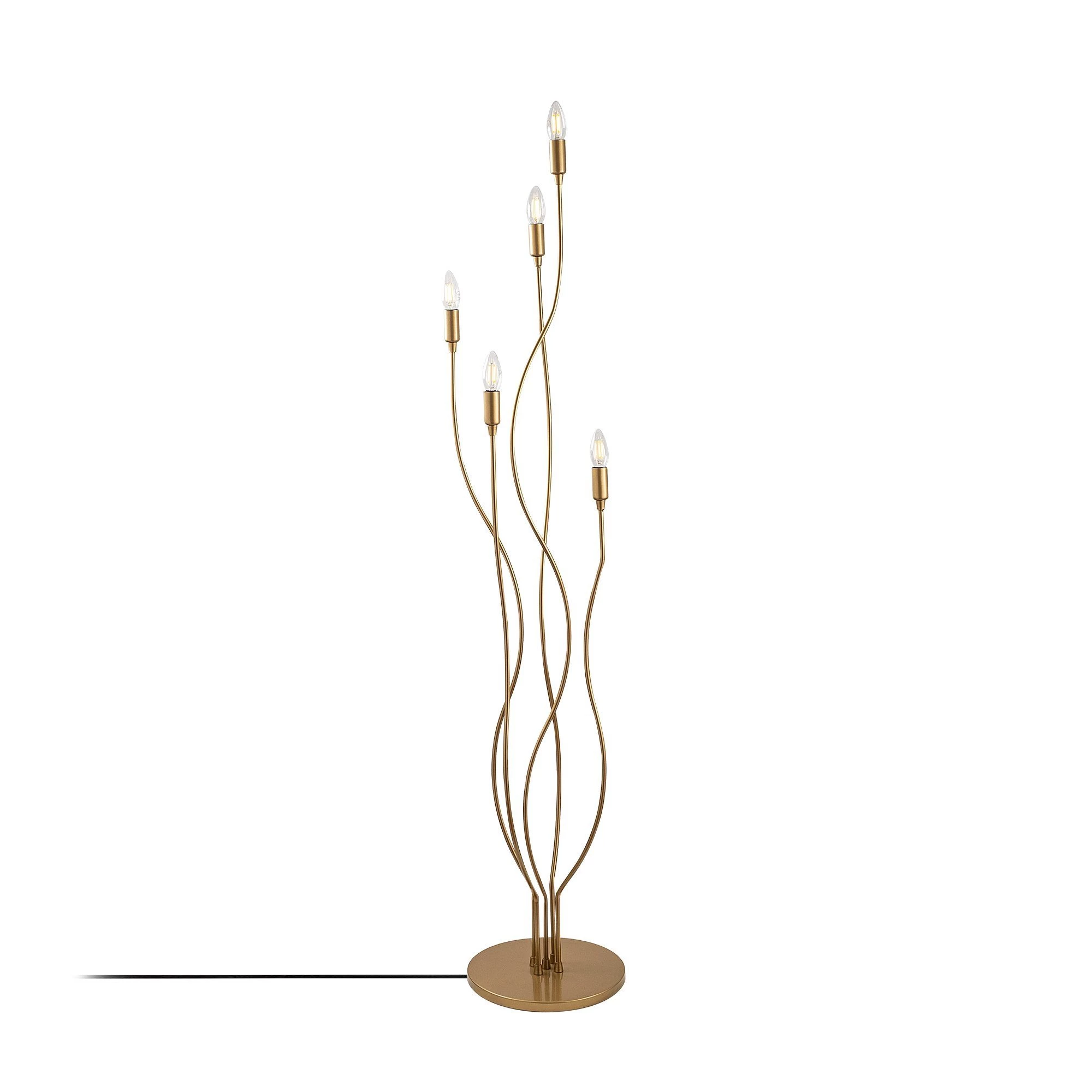 Fulgor Metal Body Floor Lamp - Gold, 35x35x155 Cm 2 Fulgor Metal Body Floor Lamp - Gold, 35x35x155 Cm – Image 2