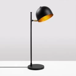 Fulgor Lampe De Table | Corps En Métal | 18x20x58 Cm | Noir Doré -Magasin De Meubles 942FLG1832 20 205 c23f