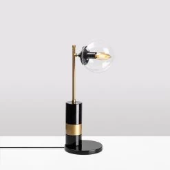 Fulgor" Lampe à Poser En Métal | Noir Antique | 18x18x48cm 12 Fulgor" Lampe à Poser En Métal | Noir Antique | 18x18x48cm -Magasin De Meubles 942FLG1856 20 205 f70f