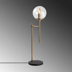 Fulgor" Lampe à Poser En Métal | Finition Or | Hauteur 66 Cm -Magasin De Meubles 942FLG1862 20 204 a12f