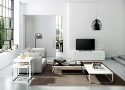 Table Basse Prairie - Marbre Blanc/chrome 15 Table Basse Prairie - Marbre Blanc/chrome -Magasin De Meubles 9500.624919 Prairie 120 white marble with chrome feet 11 210d