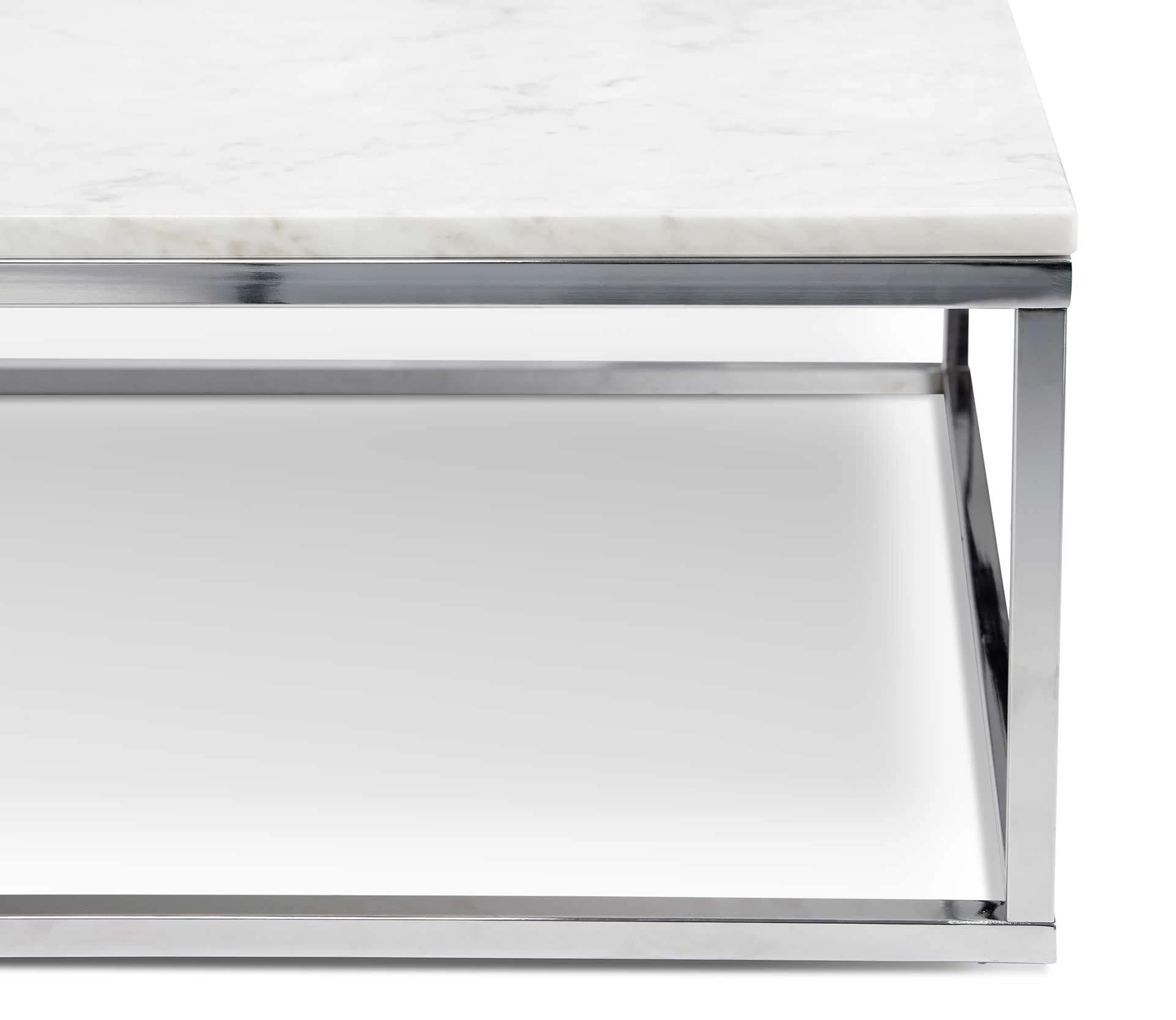 Table Basse Prairie - Marbre Blanc/chrome 2 Table Basse Prairie - Marbre Blanc/chrome – Image 2
