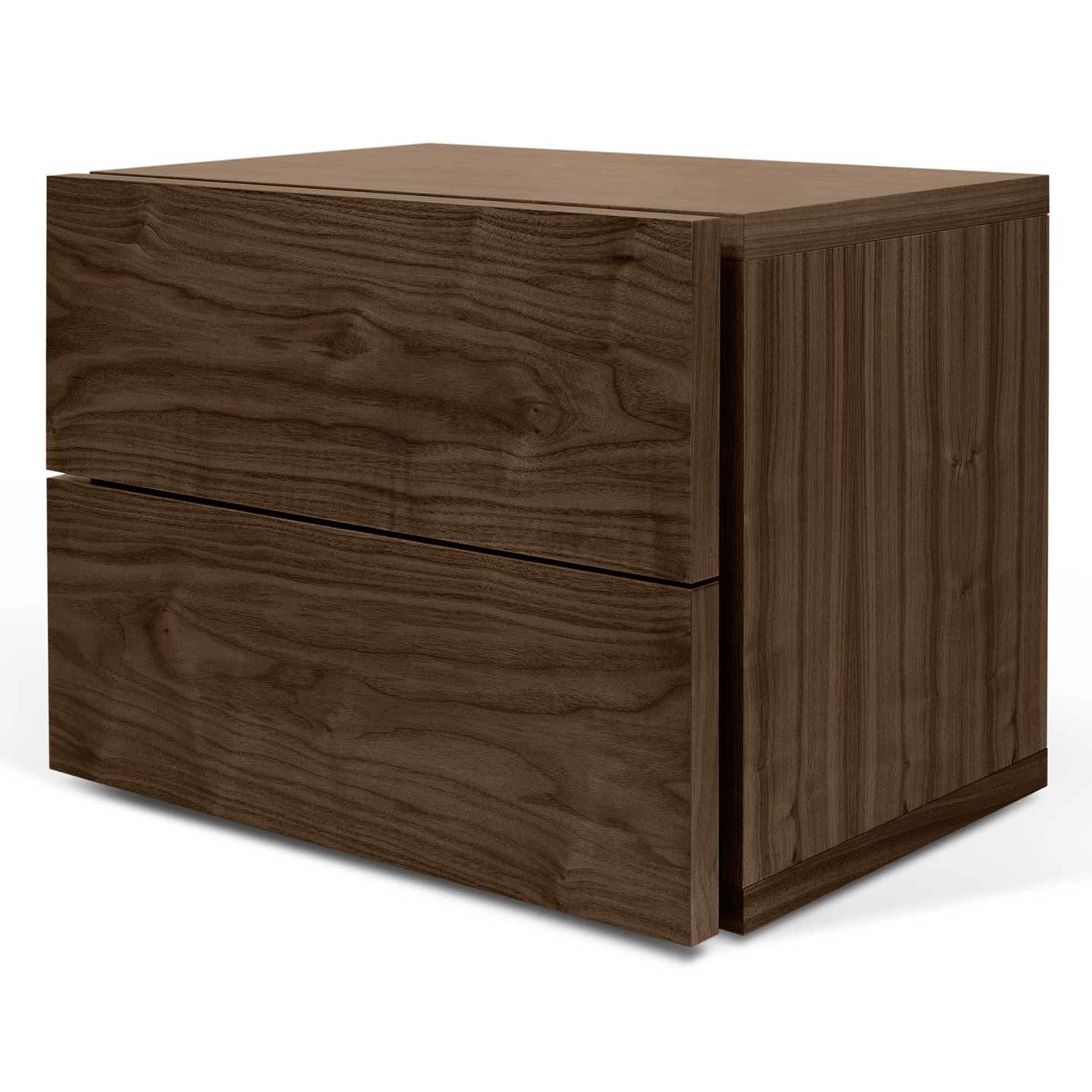 Table De Chevet Aurora 2 Tiroirs - Noyer 4 Table De Chevet Aurora 2 Tiroirs - Noyer – Image 4