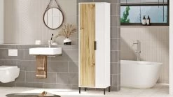 Locelso Multi Purpose Cabinet | 18mm Thickness | Walnut White 11 Locelso Multi Purpose Cabinet | 18mm Thickness | Walnut White -Magasin De Meubles 956LCS1552 20 204 433c