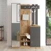 Elegant Hall Stand With Storage | Atlantic Pine Anthracite
