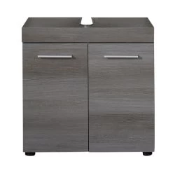 Meuble Sous-vasque Runner : Rangement Idéal Et Facile D'entretien - Argent Fumé