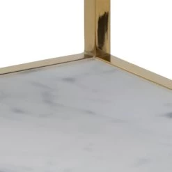 Table D'appoint Anika 45x40cm 1 étagère - Marbre Blanc/ Doré 12 Table D'appoint Anika 45x40cm 1 étagère - Marbre Blanc/ Doré -Magasin De Meubles 9A1BF9D6 0ADB 425D B0E3 A0FF0EB51D28 5745