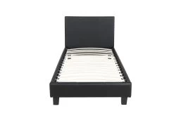 Lit Simple Maxime - Noir -Magasin De Meubles ABEL AB 900 FRONT HR 9c6d