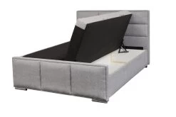 Lit Boxspring Avec Rangement Amani 160x200cm - Gris -Magasin De Meubles AMARYLLIS boxspring 3 794a