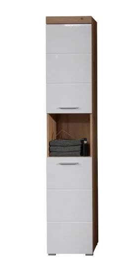 Meuble Haut Moderne En Chêne De Tremble : Amanda - Rangement Facile à Entretenir