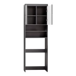 Modern Grey Washing Machine Wall Unit Amanda - Easy-Care Storage Solution" (Unité Murale Pour Lave-linge) -Magasin De Meubles Amanda BD 1393 115 21 frontal Freisteller 2 7a59