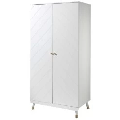 Armoire Billy 2 Portes MDF - Blanc/or 11 Armoire Billy 2 Portes MDF - Blanc/or -Magasin De Meubles BIKL1214 01 7079