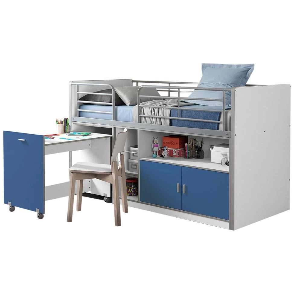 Lit Combiné Bonny 91 - Bleu 3 Lit Combiné Bonny 91 - Bleu – Image 3