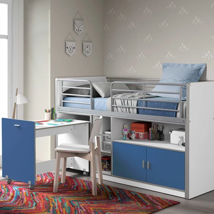 Lit Combiné Bonny 91 - Bleu 5 Lit Combiné Bonny 91 - Bleu – Image 5