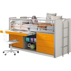 Lit Combiné Bonny 95 - Orange -Magasin De Meubles BONHS9511 uitgesnedenA f50d