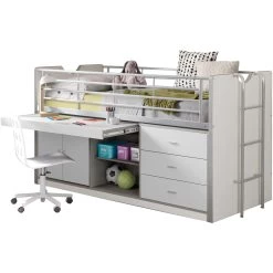 Lit Combiné Bonny 95 - Blanc -Magasin De Meubles BONHS9514 uitgesnedenA 4a12